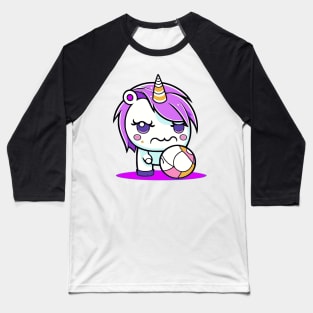 Angry Unicorn Baseball T-Shirt